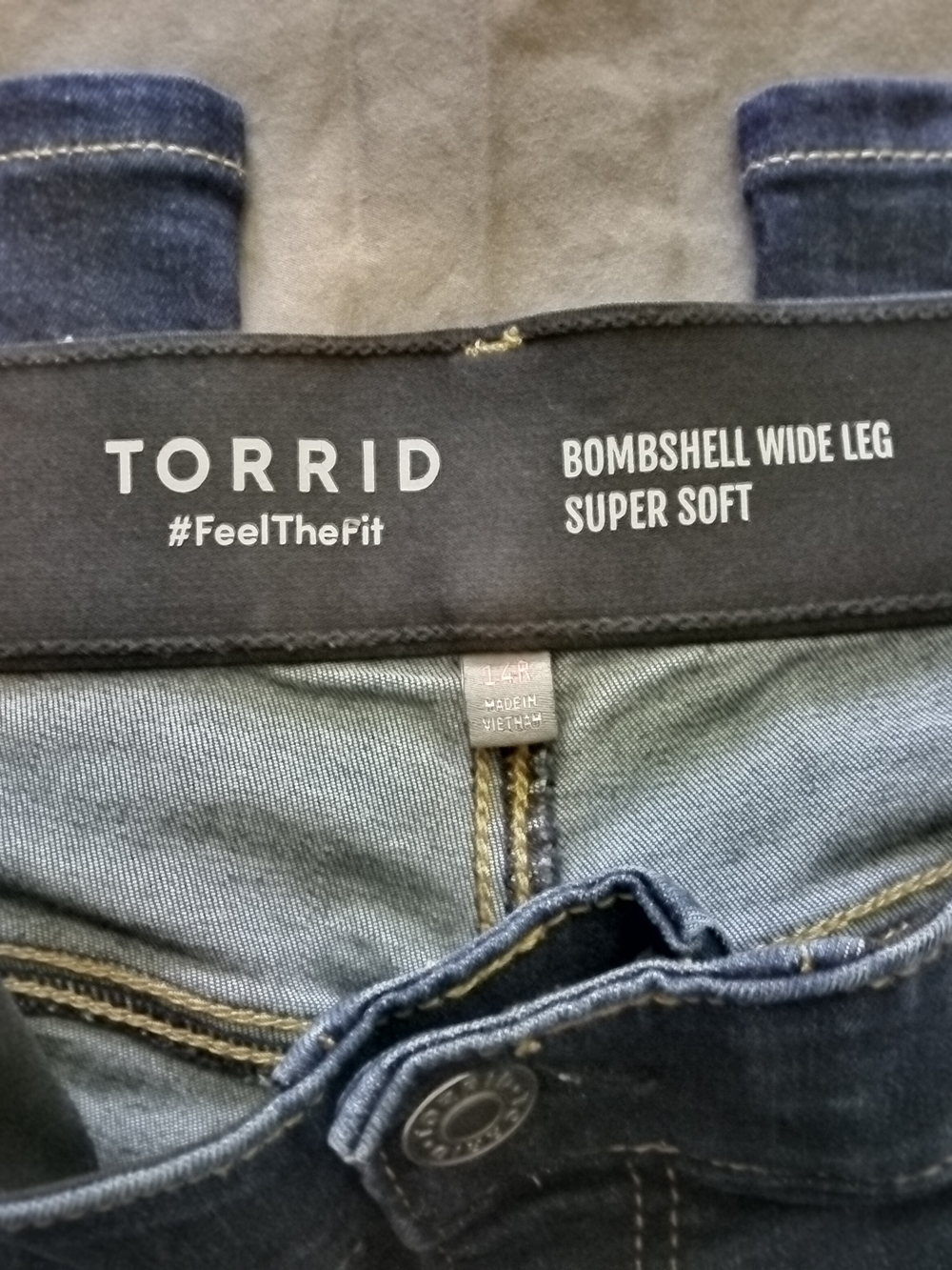 Torrid Bombshell Wide Leg Super Soft Jeans - Dark Blue